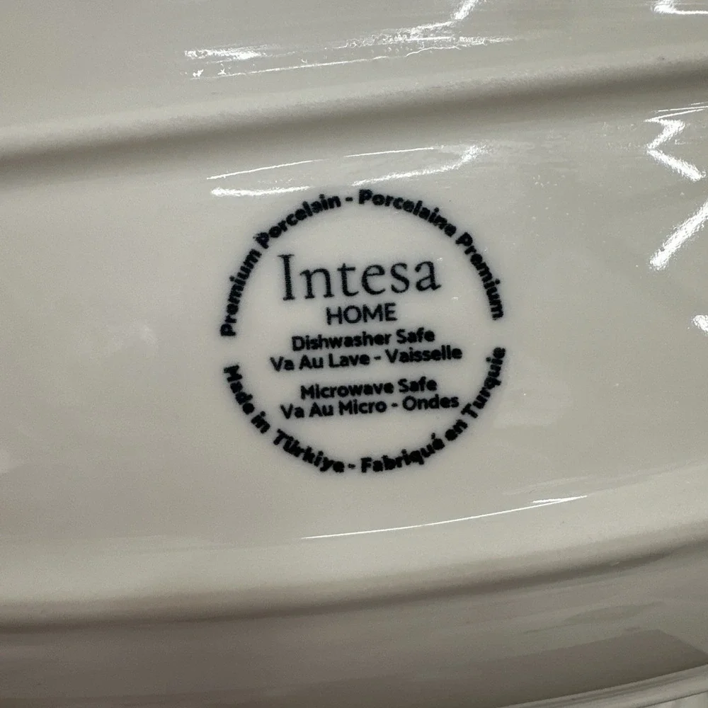 Set of 2 INTESA HOME Wildflowers Oval Serving Tray 13